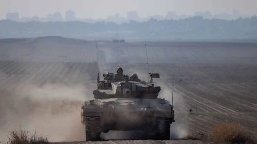 IDF Tank at Gaza Border