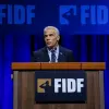 Israeli Prime Minister Yair Lapid addresses the FIDF National New York Gala on Sept. 20, 2022. Photo Credit: Michel Priest, Courtesy of FIDF.