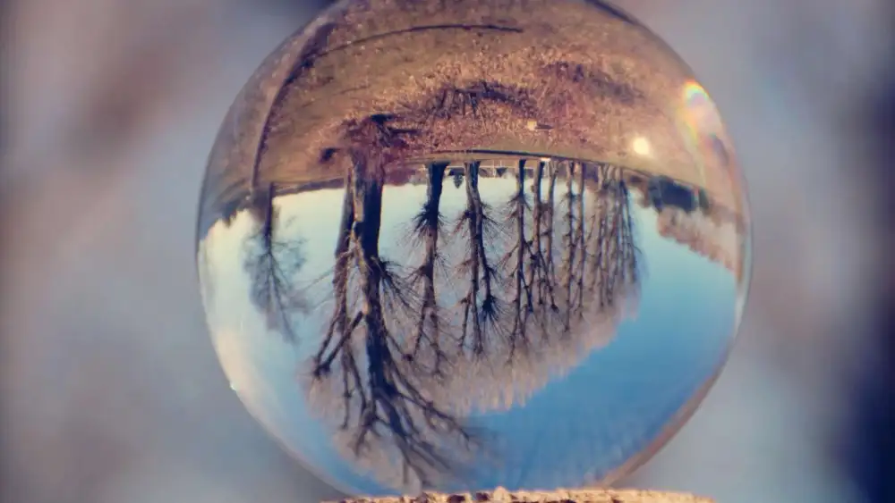 Upside-Down Glass Globe