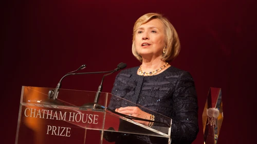Click photo to download. Caption: Hillary Clinton. Credit: Chatham House via Wikimedia Commons.