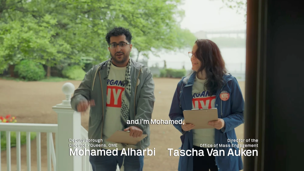 New York City Mamdani video keffiyeh