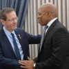 New York City Mayor Eric Adams meets Israeli President Isaac Herzog in Jerusalem, Nov. 17, 2025. Photo by Amos Ben Gershom/GPO.