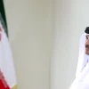 The Emir of Qatar, Sheikh Tamim bin Hamad bin Khalifah Al Thani, at his meeting with Iranian Supreme Leader Ayatollah Ali Khamenei, May 12, 2022 Credit: khamenei.ir.
