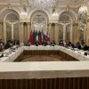 Negotiations in Vienna between Iran and the P5+1 (U.S., U.K., France, Russia, China and Germany) along with the European Union. Feb. 11, 2022. Source: E.U. delegation in Vienna/Twitter.
