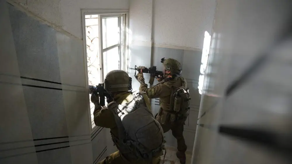 Israeli troops operating in the Hamas-ruled Gaza Strip, Nov. 20, 2023. Credit: IDF.