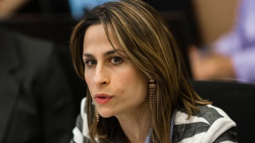 Orit Farkash-Hacohen, the chair of Israel's Public Utilities Authority, attends a discussion at an Economic Affairs committee meeting in the Knesset on March 18, 2014. Photo by Flash90.