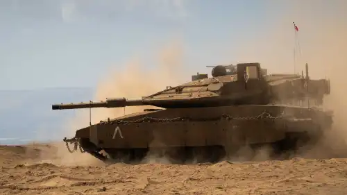 A Merkava Mark V "Barak" main battle tank. Credit: Ministry of Defense Spokesperson’s Office.