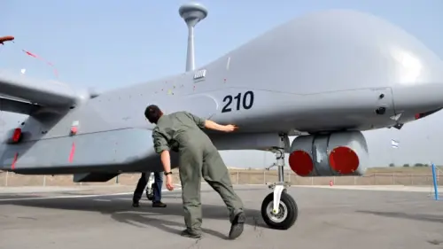 An IAI Eitan (export designation Heron TP) unmanned reconnaissance aircraft. Photo by Yossi Zeliger/Flash90.