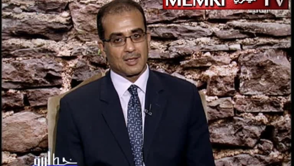 Egyptian Professor Amr Allam, head of the Department of Hebrew Language at Menoufia University (Credit: May 5 interview on Egypt’s Channel 2 TV: MEMRI)