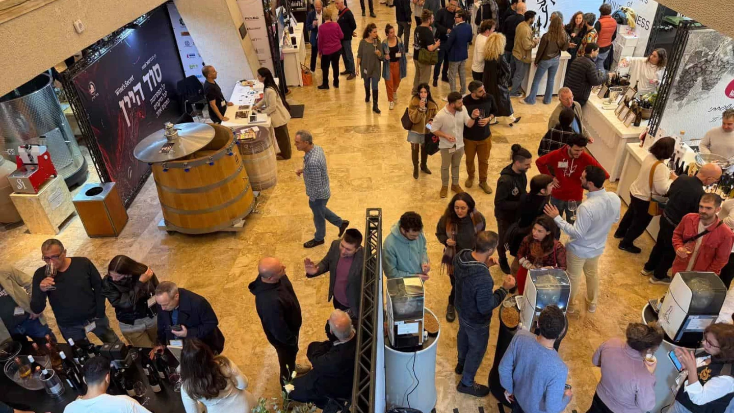 Thousands of visitors attend Sommelier 2026, Israel's largest wine exhibition, in Tel Aviv, Jan. 12, 2026. Photo by Yonatan Livny.