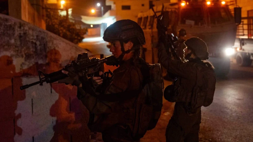 Israeli forces during an overnight operation in Nablus in Samaria, Sept. 2024. Credit: IDF.