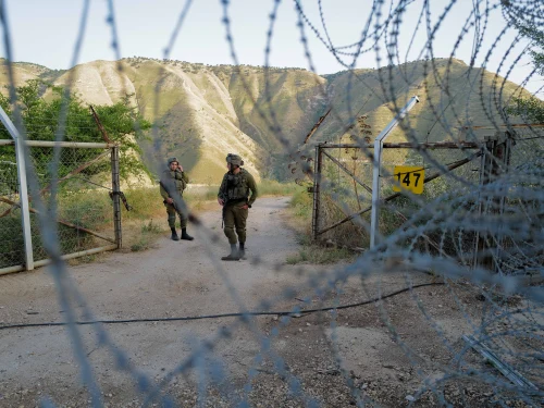 IDF soldiers patrol in the tripoint border between Israel, Syria and Jordan, May 12, 2022. Photo by Michael Giladi/Flash90.