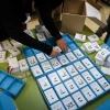 Illustration from a polling station in Kiryat Arba, as Israelis go to vote in the general election, Nov. 1, 2022. Photo by Noam Revkin Fenton/Flash90.