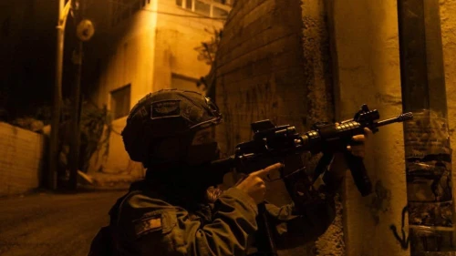 Israeli forces conducting overnight counterterror activities in Judea and Samaria. Credit: IDF