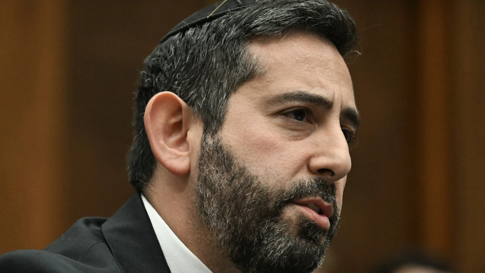 Rabbi Mark Goldfeder, CEO of National Jewish Advocacy Center, testifies at a House Judiciary Subcommittee on the Constitution and Limited Government hearing on antisemitism on college campuses on Capitol Hill in Washington, D.C., May 15, 2024. Photo by Jim Watson/AFP via Getty Images.