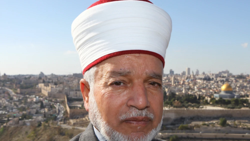 The mufti of Jerusalem, Muhammad Ahmad Hussein. Nov. 22, 2009. Photo by Nati Shohat/Flash90.