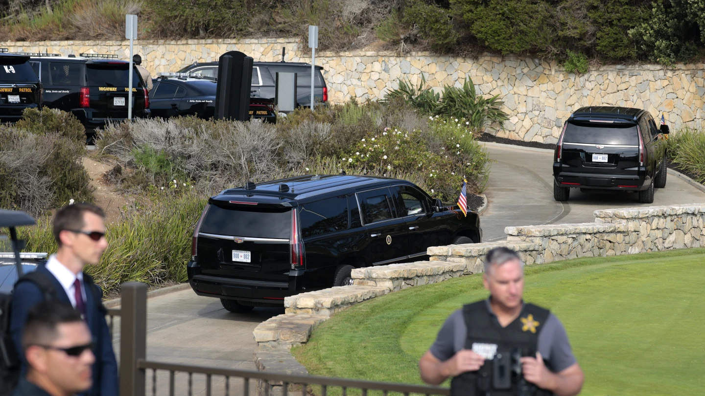 Armed man charged after arrest at Trump's LA golf club