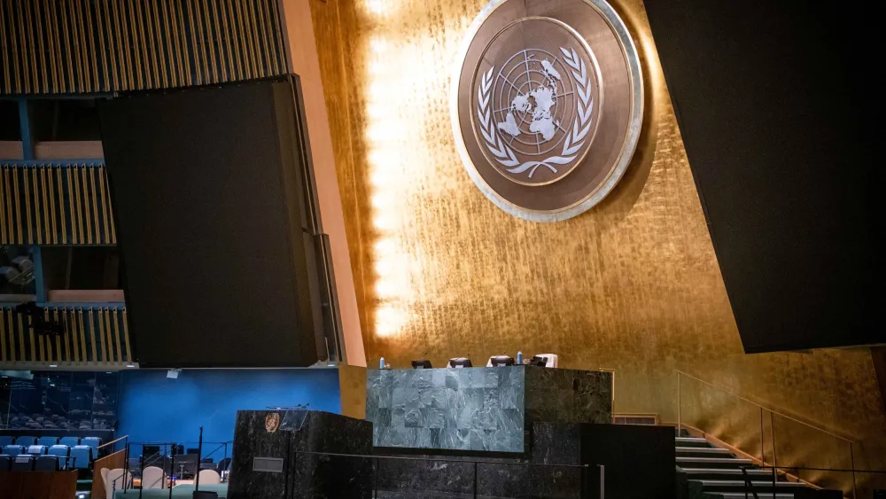 View of the General Assembly Hall of the United Nations. Photo: Arie Leib Abrams/Flash90