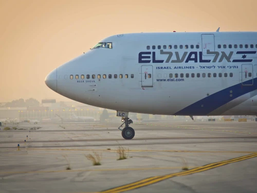 An El Al plane at Ben-Gurion Airport, Aug. 5, 2013. Photo by Moshe Shai/Flash90.