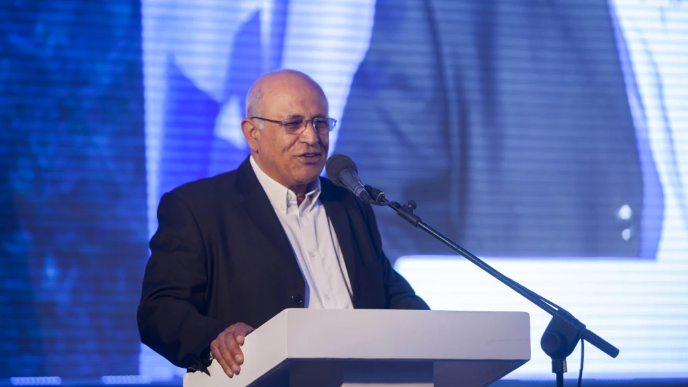 Avigdor Kahalani speaks at the Moskowitz Prize for Zionism ceremony in Jerusalem. May 29, 2014. Photo by Yonatan Sindel/Flash90.