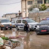 Israel Police at the scene of a deadly shooting in the central city of Lod, Feb. 3, 2025. Photo by Yossi Aloni/Flash90.