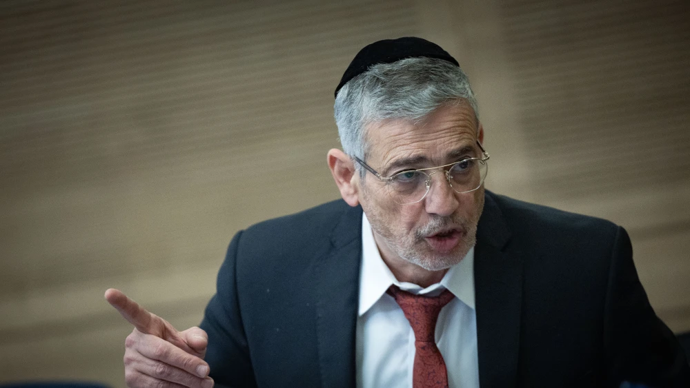 Yehuda Avidan, director-general of Israel's Ministry of Religious Services, attends a meeting of the Committee on Public Projects at the Knesset on June 28, 2026. Photo by Yonatan Sindel/Flash90.