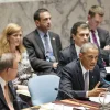 U.S. President Barack Obama (in front) speaks at a U.N. Security Council summit on Sept. 24, 2014. Pictured in the back are U.S. Secretary of State John Kerry (far left) and U.S. Ambassador to the United Nations Samantha Power (second from left). Credit: U.N. Photo/Kim Haughton.