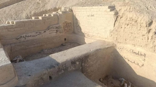 Damage is seen at the Hasmonean Palaces archaeological site near Mitzpe Jericho days before Hanukkah. Credit: Binyamin Council spokesperson.
