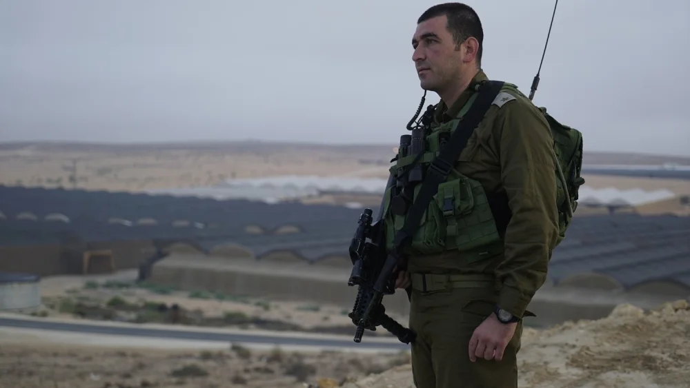 Maj. Anan Ganm, a Druze-Israeli deputy commander of the Caracal Battalion, said the IDF understands that the Islamic State terror group “is getting stronger in the Sinai.” Credit: IDF Spokesperson's Unit.