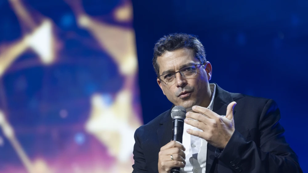 Israeli Diaspora Affairs and Combating Antisemitism Minister Amichai Chikli attends a conference against antisemitism in Jerusalem, Jan. 26, 2026. Photo by Chaim Goldberg/Flash90.