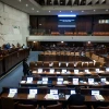 A discussion on the state budget at the Knesset assembly hall in Jerusalem, March 12, 2024. Photo by Yonatan Sindel/Flash90.