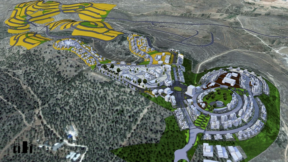 The master plan for the nascent Jewish community of Gevaot in the Gush Etzion region of Judea. Credit: Gush Etzion Regional Council.