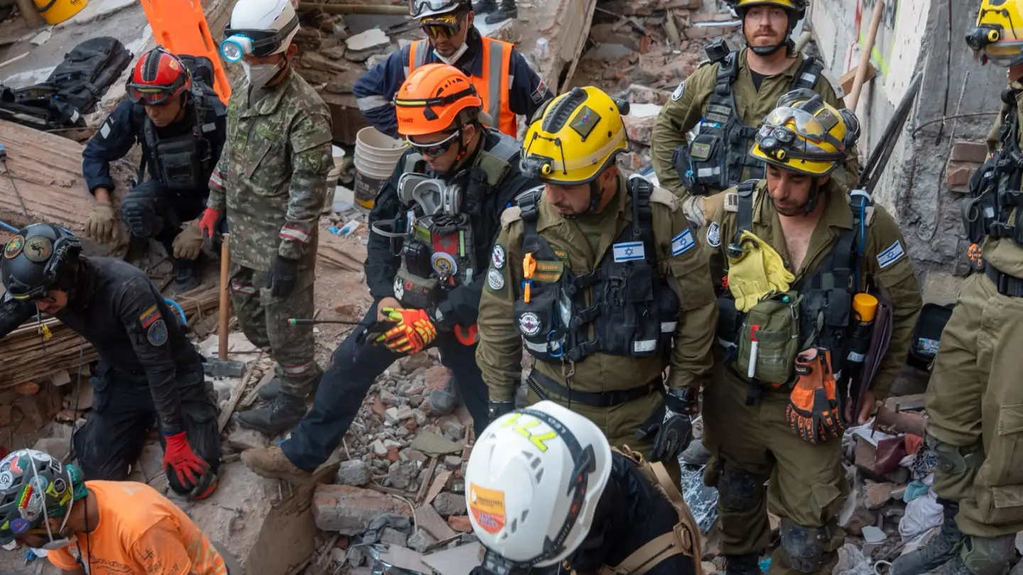 Israeli rescue team deploys in Colombia after magnitude-7.4 earthquake