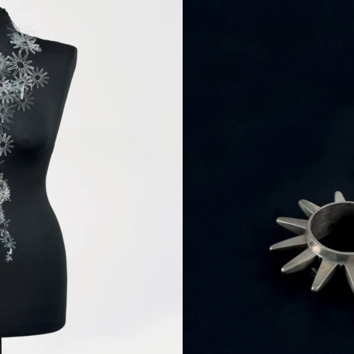 An exhibit featuring Jewish jewelry from the Islamic world. Credit: Museum for Islamic Art.