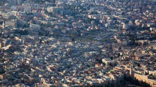 An aerial view of eastern Jerusalem on Dec. 17, 2019. Photo by Moshe Shai/Flash90.