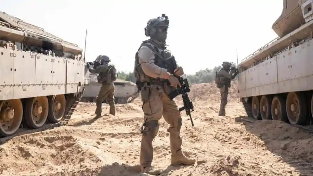 Israeli soldiers operating against Hamas in the Gaza Strip, Nov. 1, 2023. Credit: IDF.