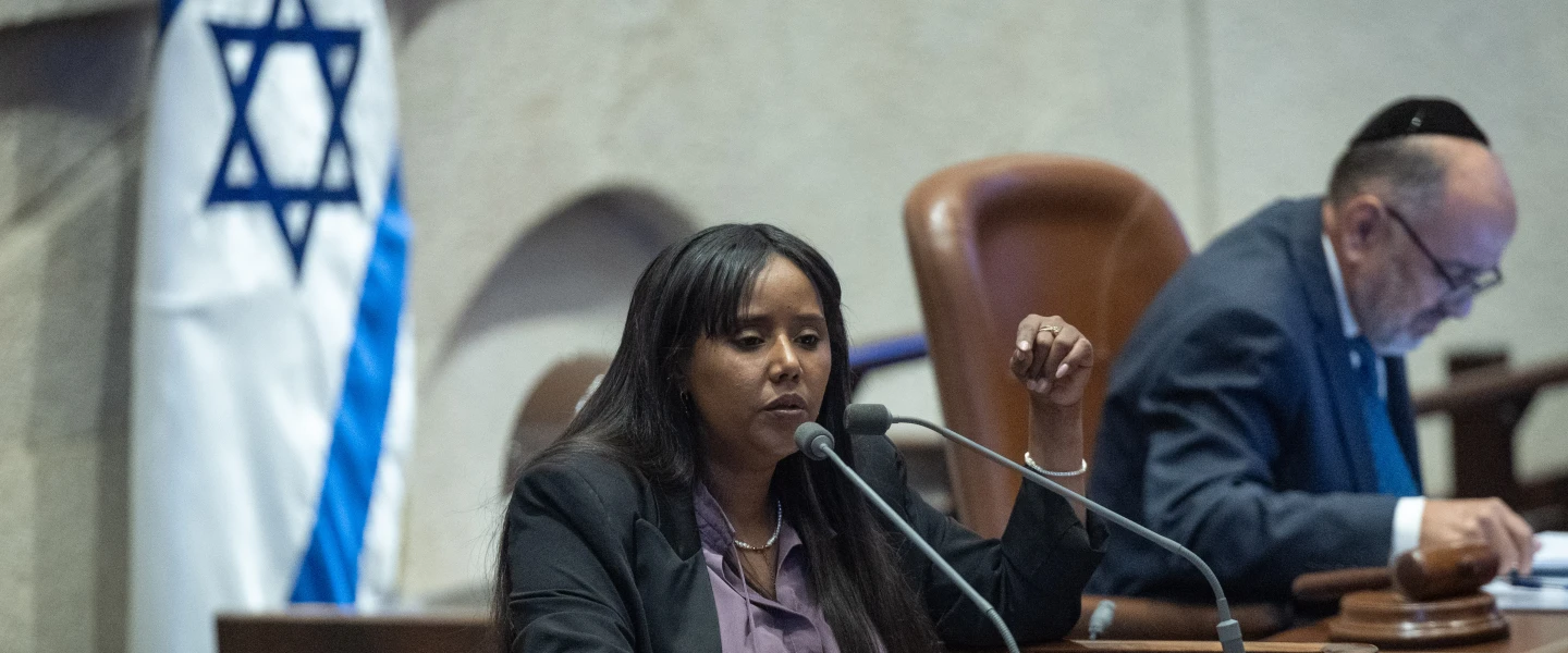 MK Pnina Tamano-Shata attends a plenum session in the Knesset, July 8, 2026. Photo by Yonatan Sindel/Flash90.