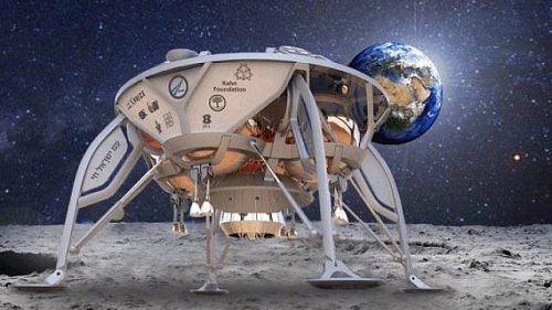 The SpaceIL lunar space craft.