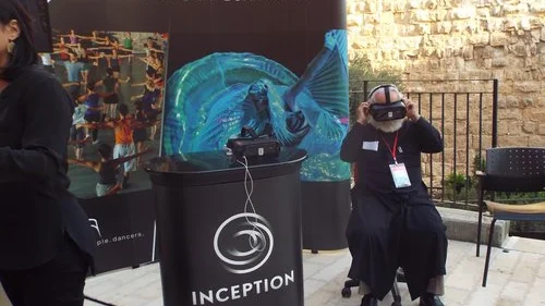 Inception VR's virtual reality experience at Jerusalem's Tower of David Museum. Credit: Judy Lash Balint.