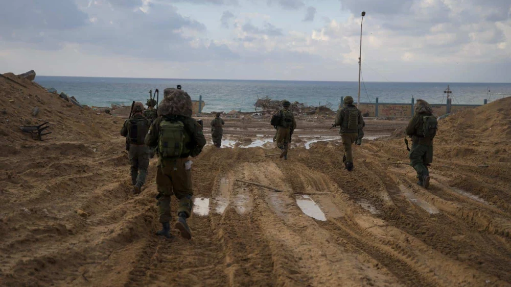 Israeli troops operating in the Hamas-ruled Gaza Strip, Dec. 17, 2023. Credit: IDF.