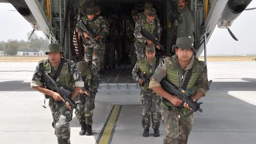 Indian Air Force members (pictured) recently participated in Blue Flag, Israel’s largest-ever international aerial exercise. Credit: Indian Air Force via Facebook.