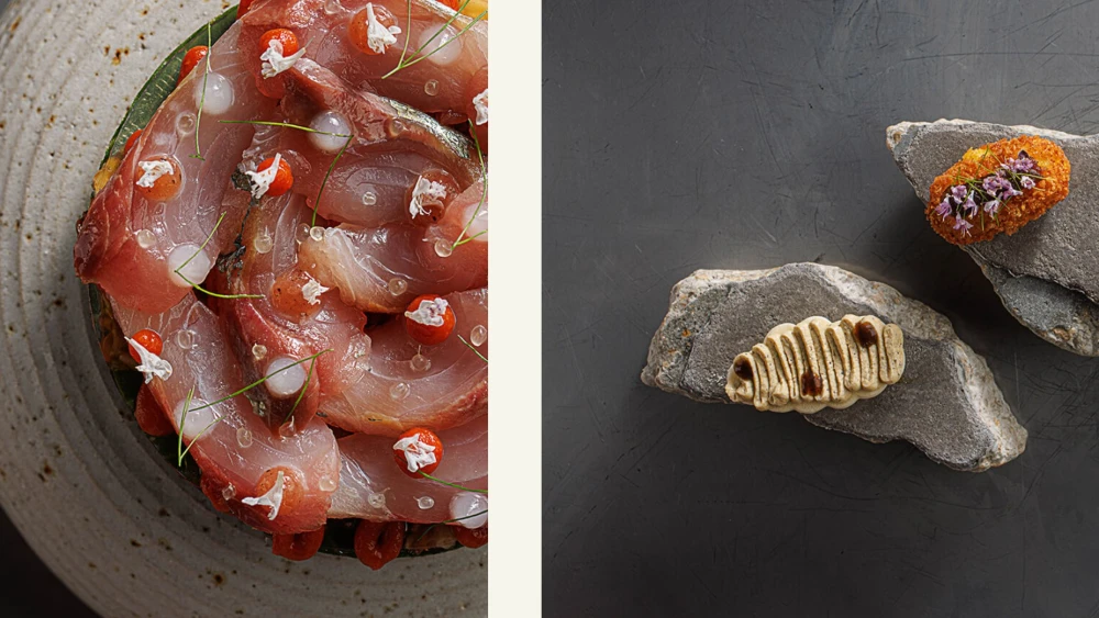 Signature dishes on display at OCD in Tel Aviv, Israel. Photo courtesy of OCD.