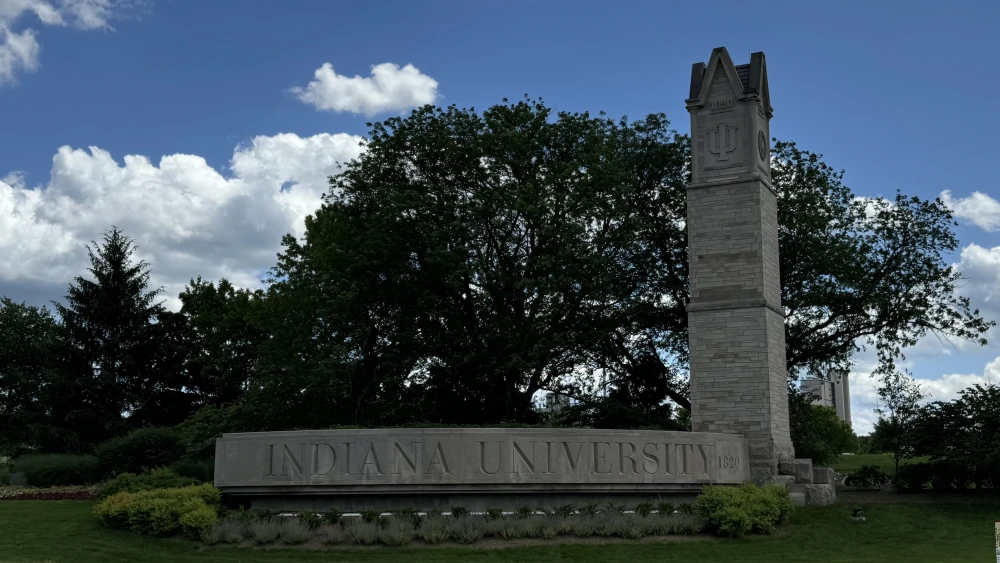 Entrance of Indiana University in Bloomington, Ind. Credit: Sarah Stierch via Wikimedia Commons.