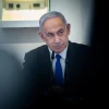 Israeli Prime Minister Benjamin Netanyahu leads a special government meeting for Jerusalem Day at the Bible Lands Museum in the capital city, June 5, 2024. Photo by Yonatan Sindel/Flash90.