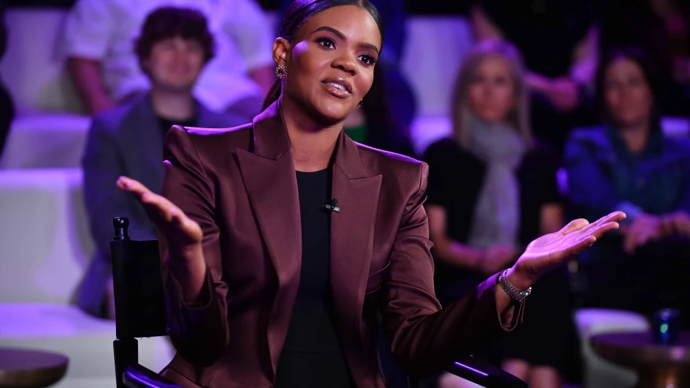 Far-right political commentator Candace Owens on the set of her podcast in Nashville, Tenn., May 3, 2022. Photo by Jason Davis/Getty Images.