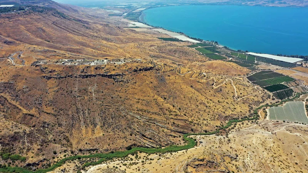 The ancient city remains on Mount Sussita overlooking the Sea of Galilee. Photo by Michael Eisenberg.