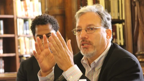 Eric Alterman at 2012 Brooklyn Book Festival in New York City. Credit: editrrix via Wikimedia Commons.