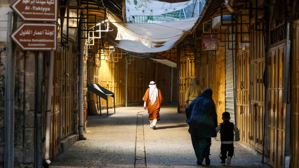 Palestinians in Hebron