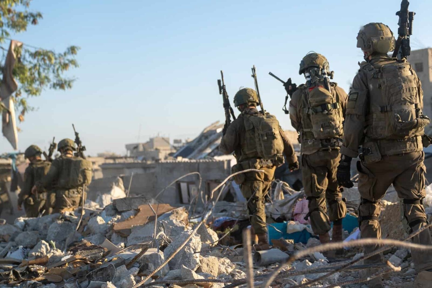 Israeli troops during recent activity in Khan Yunis, southern Gaza, in a photo published on Sept. 1, 2025. Credit: IDF.