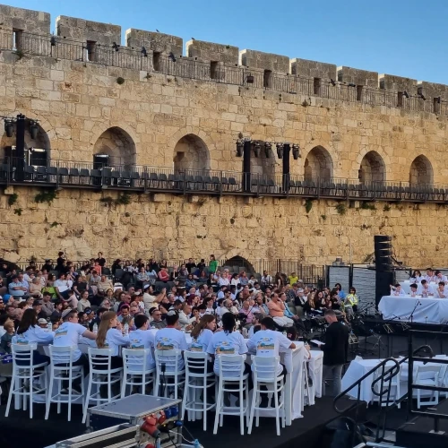 Contestants from Jerusalem schools compete in the Jerusalem Quiz at the Tower of David Museum, May 10, 2026. Photo by Sharon Altshul